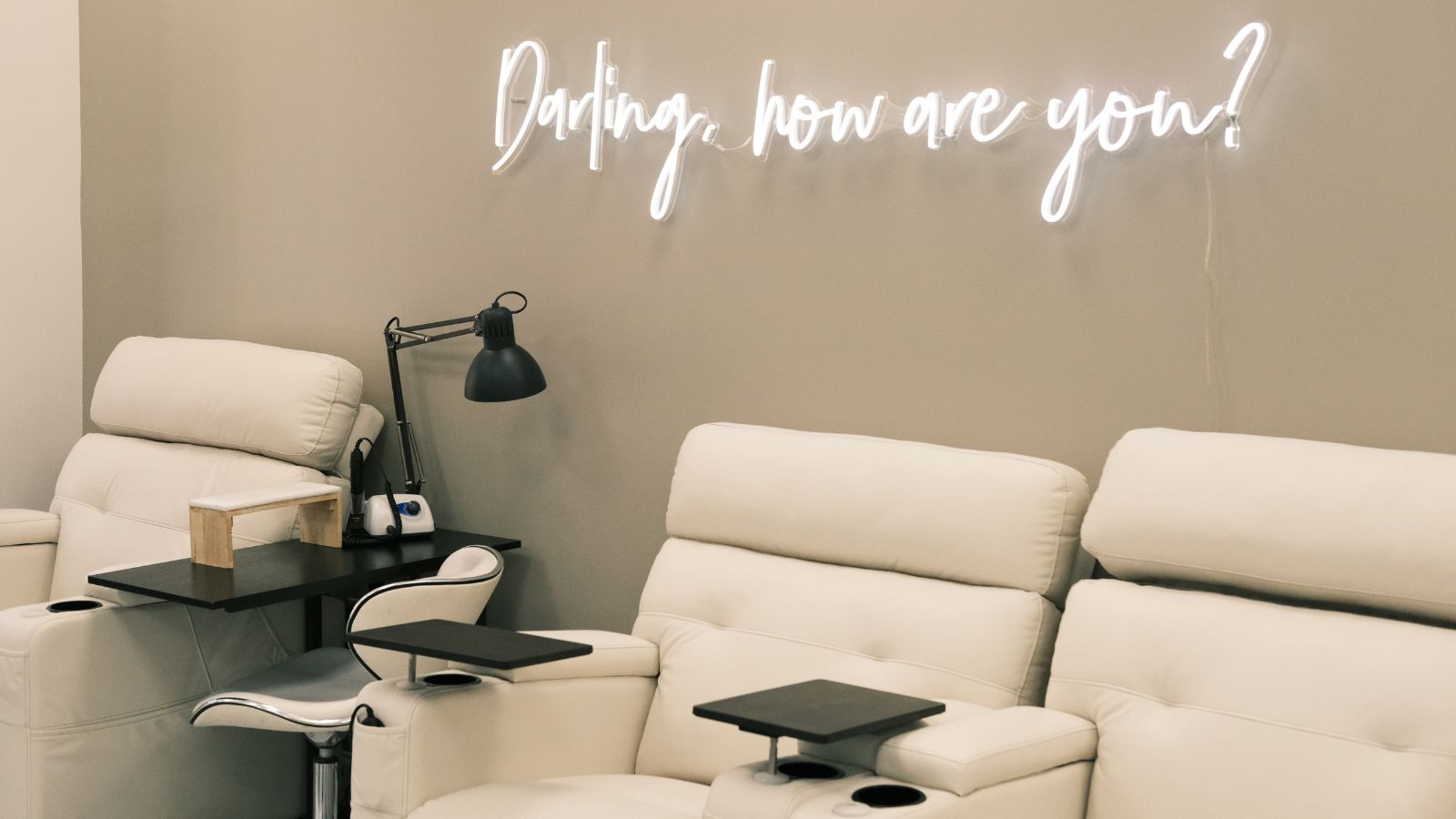 Treatment room at Darlings Beauty Lab