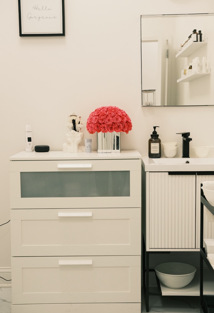 Esthetician treatment space at Darlings Beauty Lab in NoMad