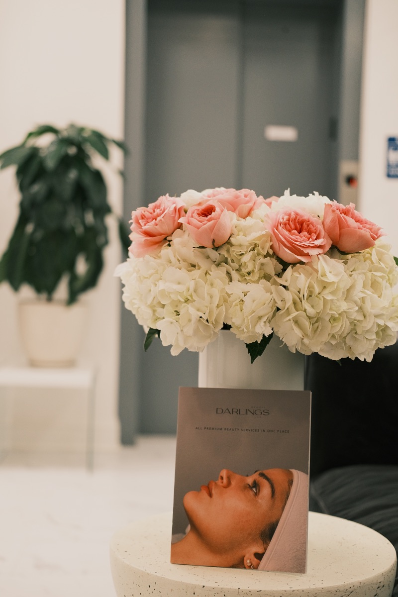 Nail salon setup at Darlings Beauty Lab in NoMad